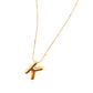 Letter K Golden Necklace
