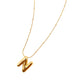 Letter N Golden Necklace