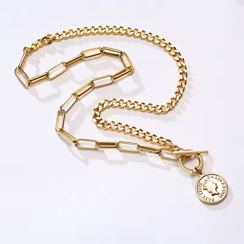 Queen Isabella Coin Necklace